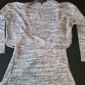 White House Black Market Marled Gray Sweater